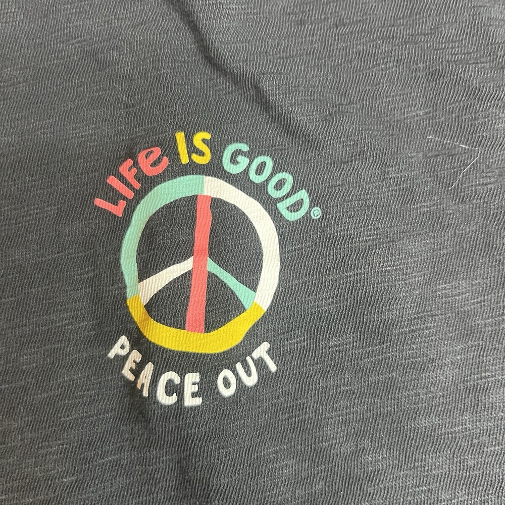 Life Is Good Peace Out Women's Tshirt Small Cap Sleeves - Picture 2 of 16